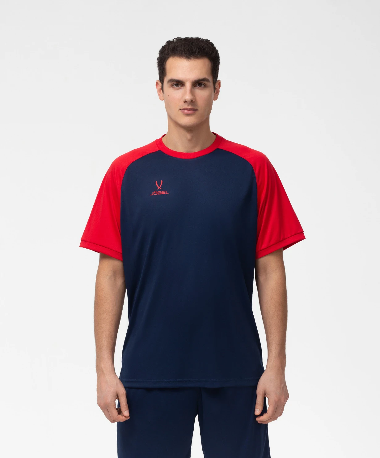 Фото Футболка игровая Jogel Camp Reglan Jersey темно-синий/красный №19 со склада магазина Спортев