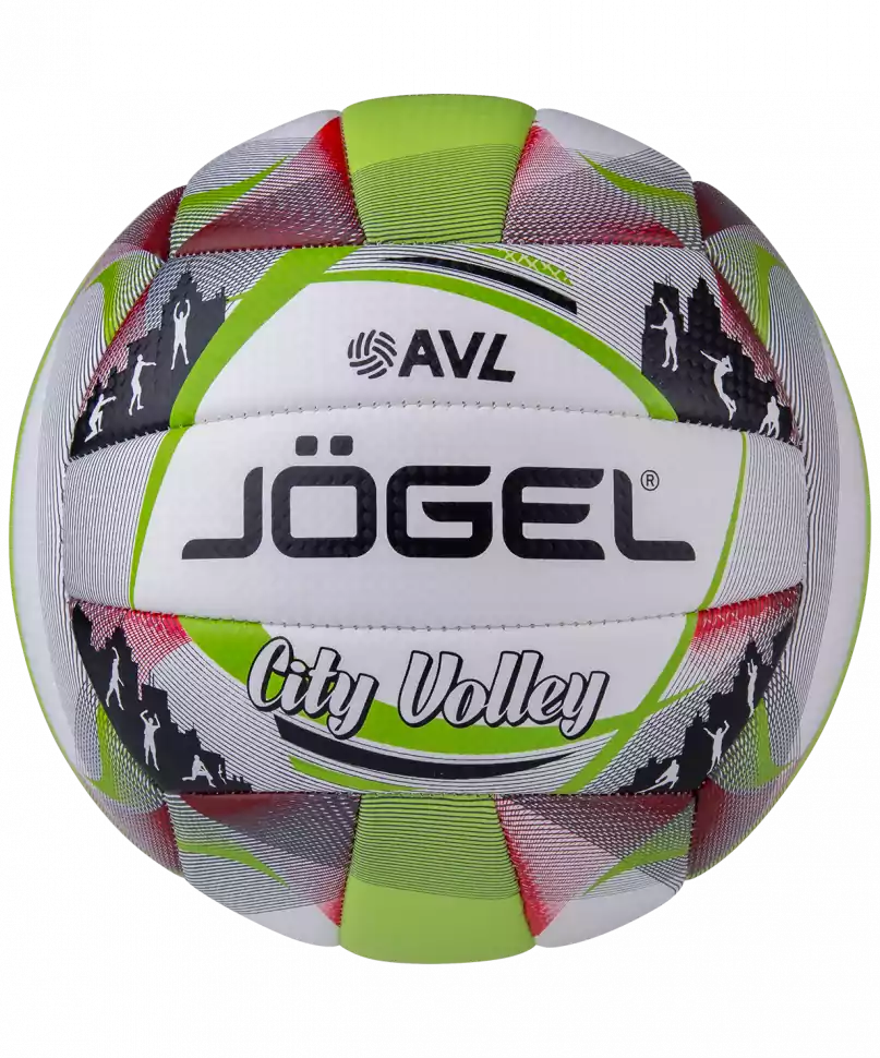 Фото Мяч волейбольный Jogel City Volley белый/зеленый 18099 со склада магазина СпортЕВ