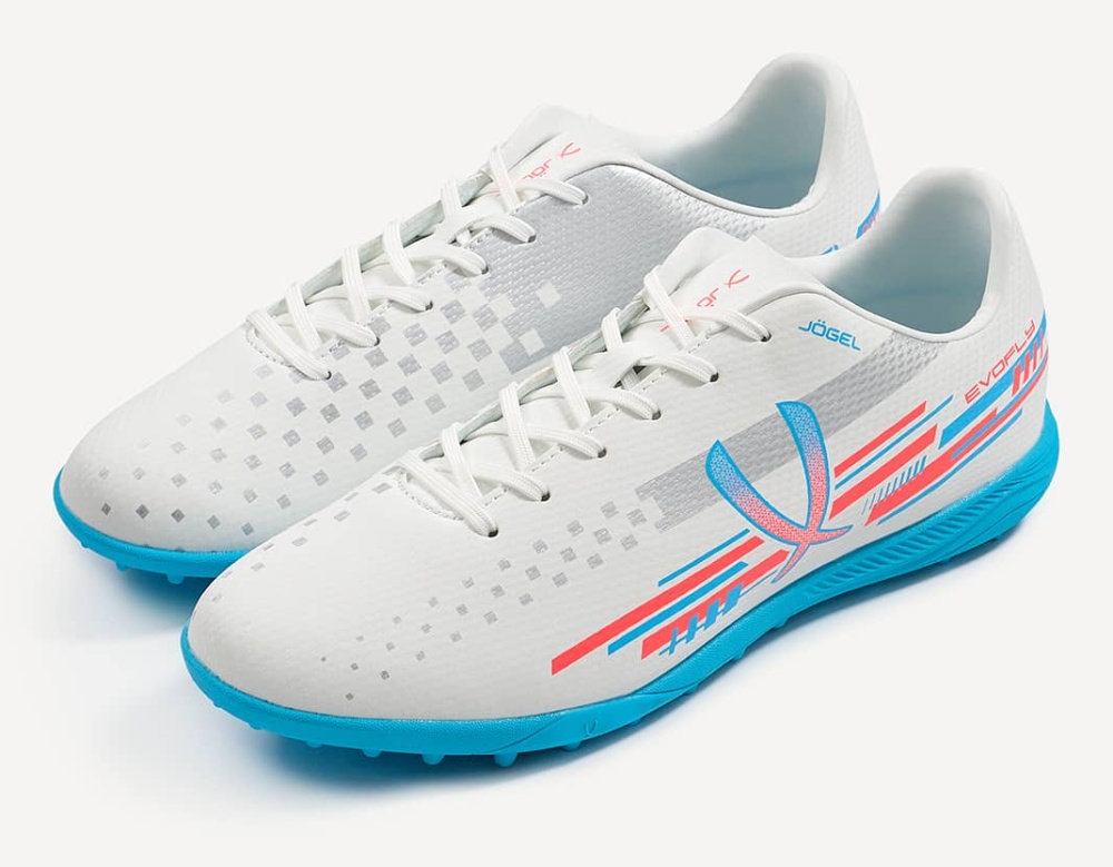 Фото Бутсы Jogel Evofly TF Talant белый/голубой 4211 со склада магазина Спортев