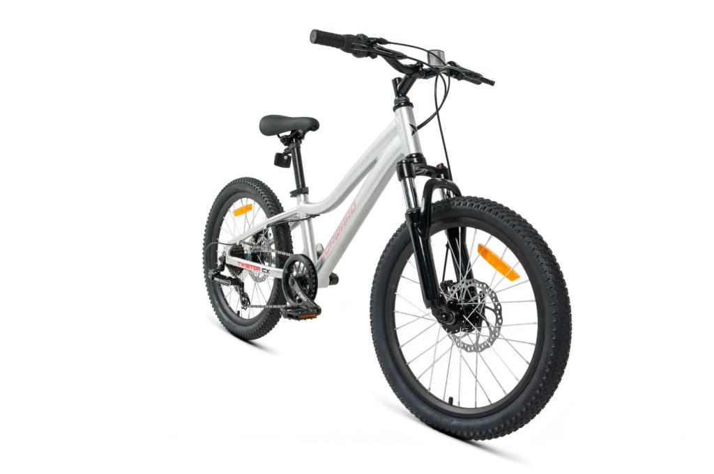 Фото Велосипед Forward Twister CX 20 (2026) серебристый со склада магазина Спортев