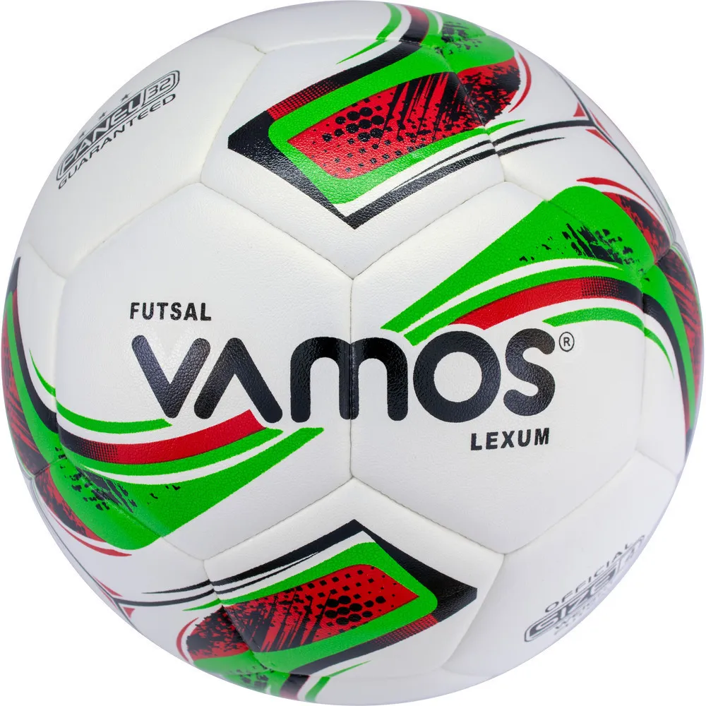Фото Мяч футзальный Vamos Futsal Lexum 32П №4 бело-красно-зеленый BV 2344-LXM со склада магазина СпортЕВ