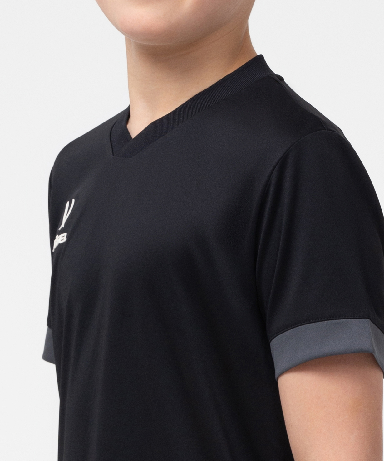 Фото Футболка игровая JOGEL DIVISION PerFormDRY Union Jersey, черный/темно-серый/белый со склада магазина Спортев