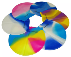 Шапочка для плавания Stingrey многоцветная с внутренней рельефной структурой силикон XA