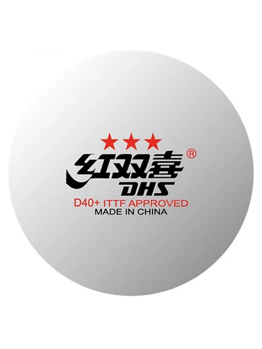 Фото Мяч для настольного тенниса DHS 3*** DJ40+ WTT ITTF (1шт) белый MFP00002 со склада магазина СпортЕВ