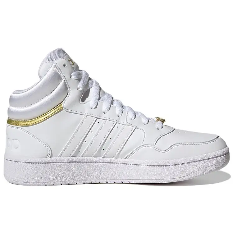 Кроссовки Adidas Hoops 3.0 белый/золотой GY4752 Фото Кроссовки Adidas Hoops 3.0 белый/золотой GY4752 со склада магазина Спортев