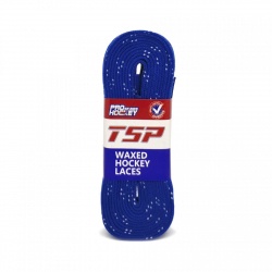 Шнурки хоккейные 244 см с пропиткой TSP Hockey Laces Waxed royal 2146