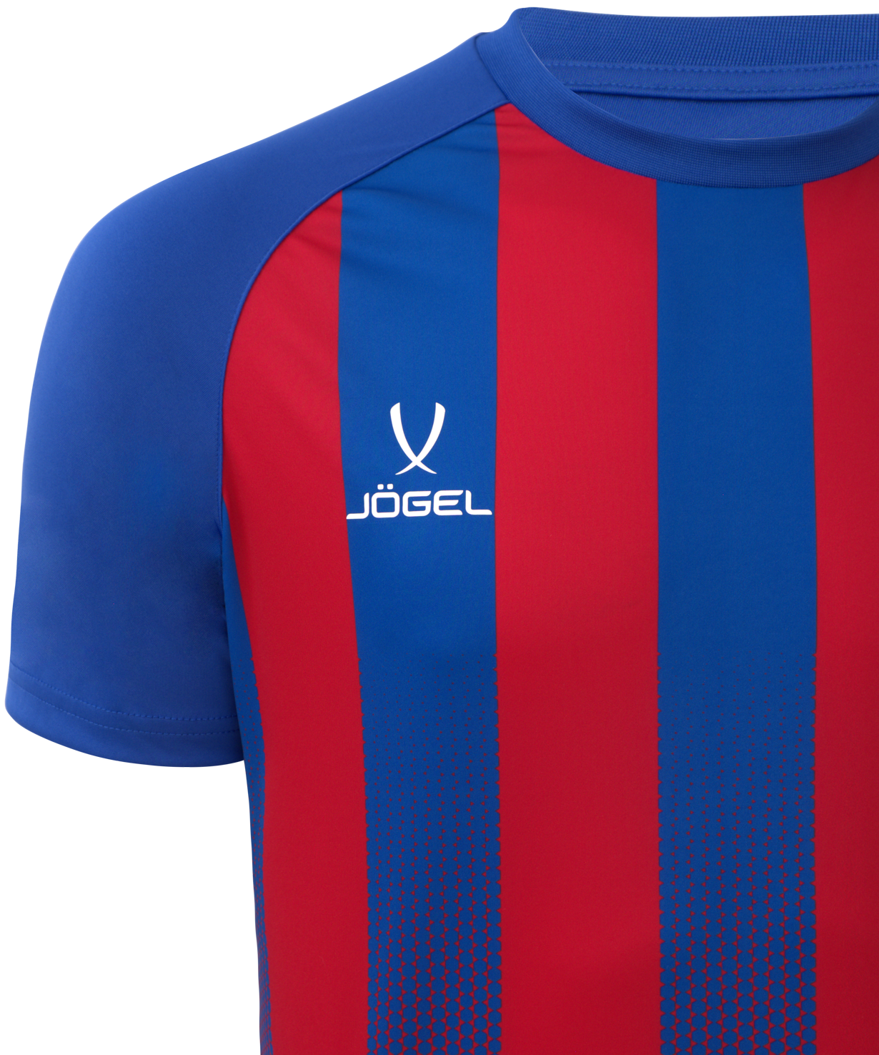 Фото Футболка игровая JOGEL CAMP Striped Jersey, красный/синий со склада магазина Спортев