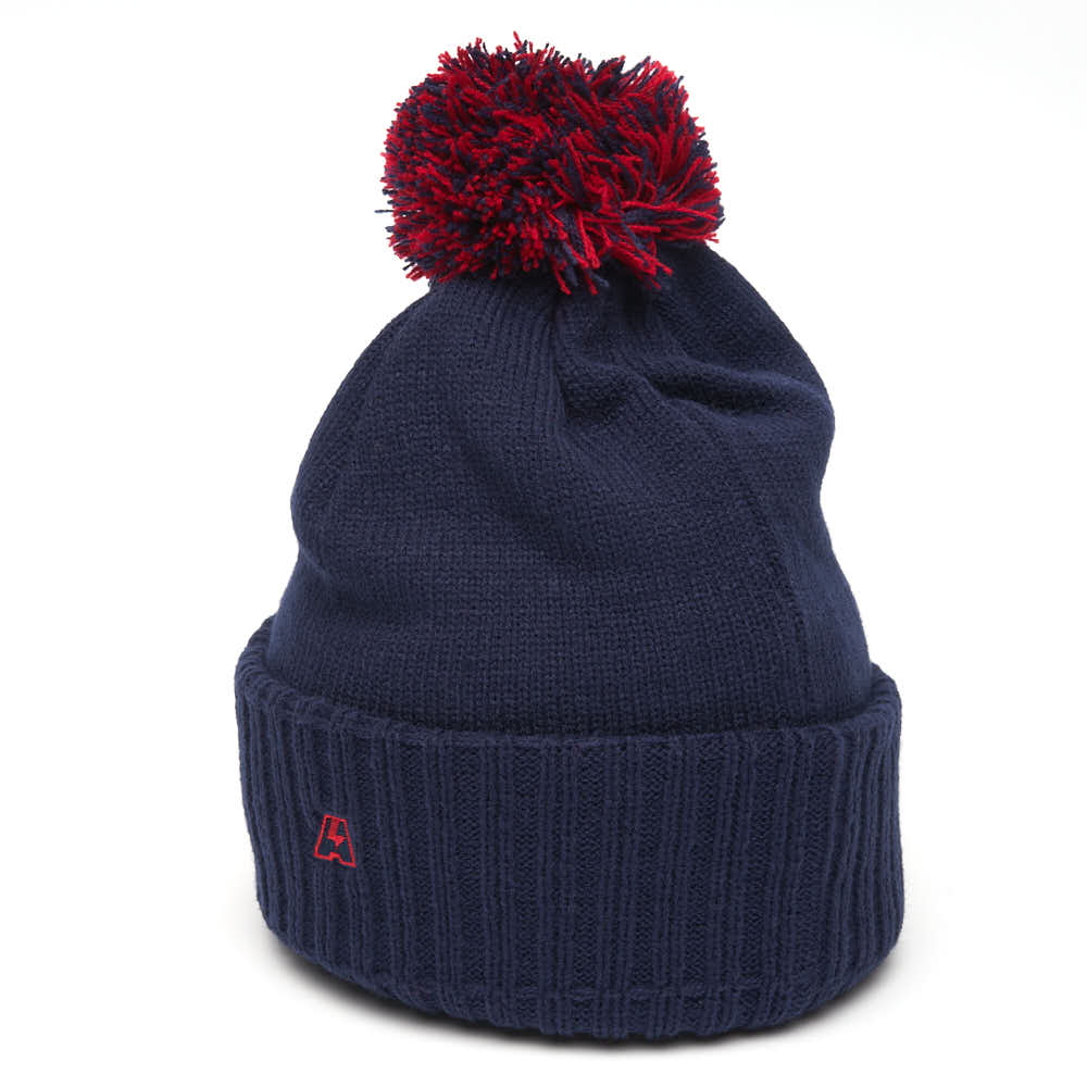 Фото Шапка Россия с помпоном синяя р.55-58 11412 со склада магазина Спортев