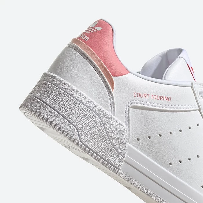 Кроссовки Adidas Court Tourino белый/розовый H00765 Фото Кроссовки Adidas Court Tourino белый/розовый H00765 со склада магазина Спортев