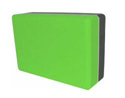 Блок для йоги Hawk YW-6015/G/FG серый/флуоресцентный зеленый