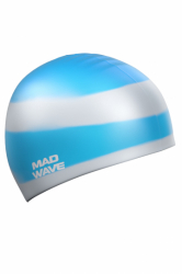 Шапочка для плавания Mad Wave Multi azure M0530 01 0 08W