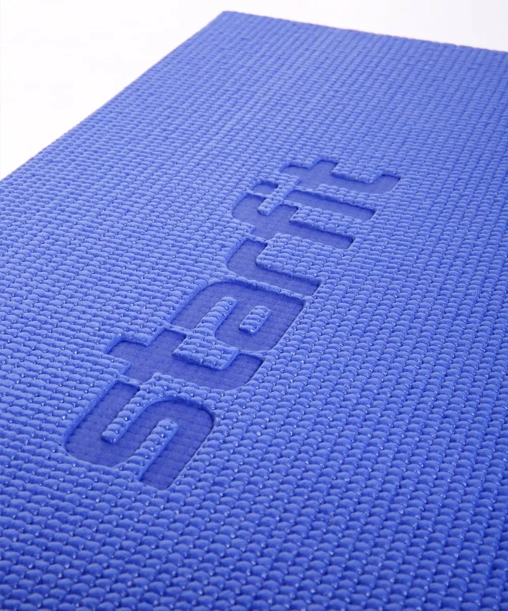 Фото Коврик для йоги 173x61x0,8 см StarFit FM-101 PVC темно-синий 18906 со склада магазина СпортЕВ