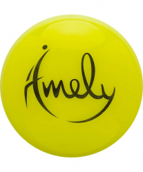 Мяч для художественной гимнастики 15 см Amely AGB-301 желтый 19927
