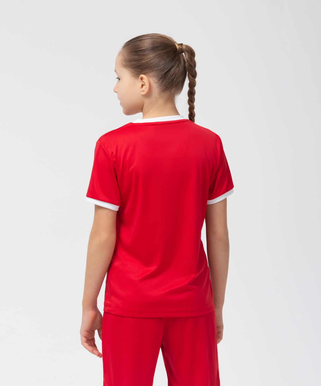 Фото Футболка футбольная JOGEL CAMP Origin, красный/белый, детский со склада магазина Спортев