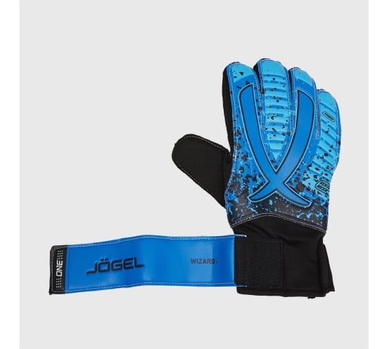 Фото Перчатки вратарские Jogel ONE Wizard AL3 Flat голубой 20931 со склада магазина Спортев
