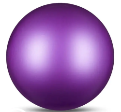 Мяч для художественной гимнастики 19 см 400 г Indigo металлик фиолетовый IN329