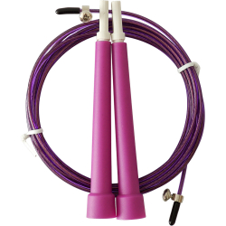 Скакалка 3 м D/E34485-7 скоростная трос металл в ПВХ фиолетовый 10021614