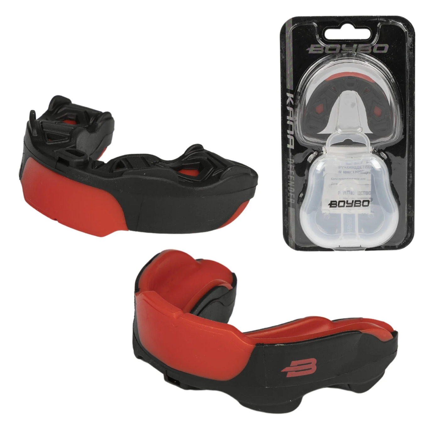 Фото Капа одночелюстная BoyBo Defender BD150 Premium черный 5985 со склада магазина Спортев