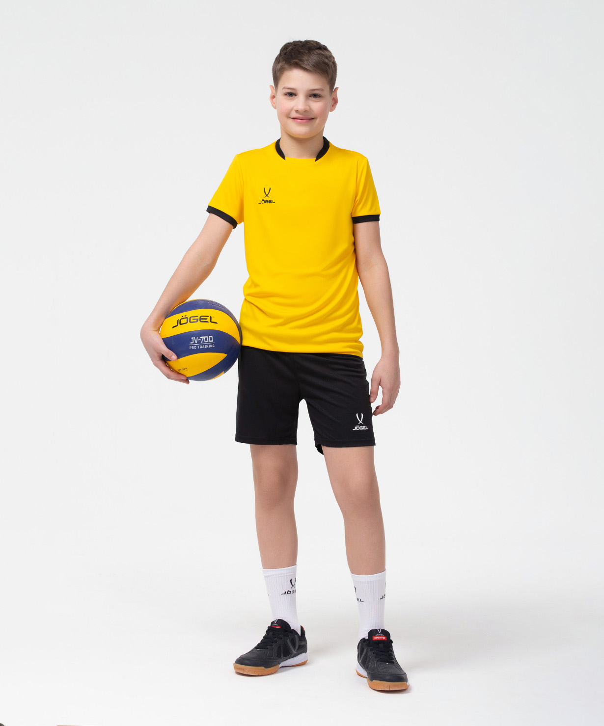 Фото Шорты волейбольные JOGEL CAMP, черный, детский со склада магазина Спортев