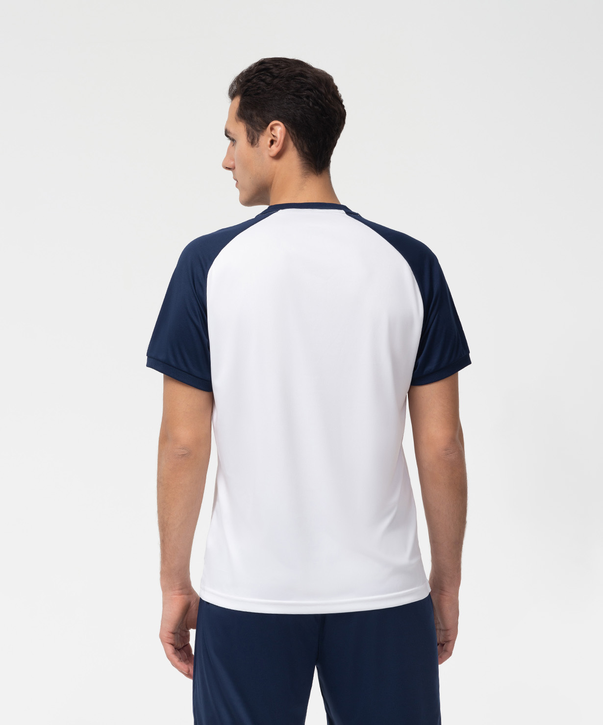 Фото Футболка игровая JOGEL CAMP Reglan Jersey, белый/темно-синий со склада магазина Спортев