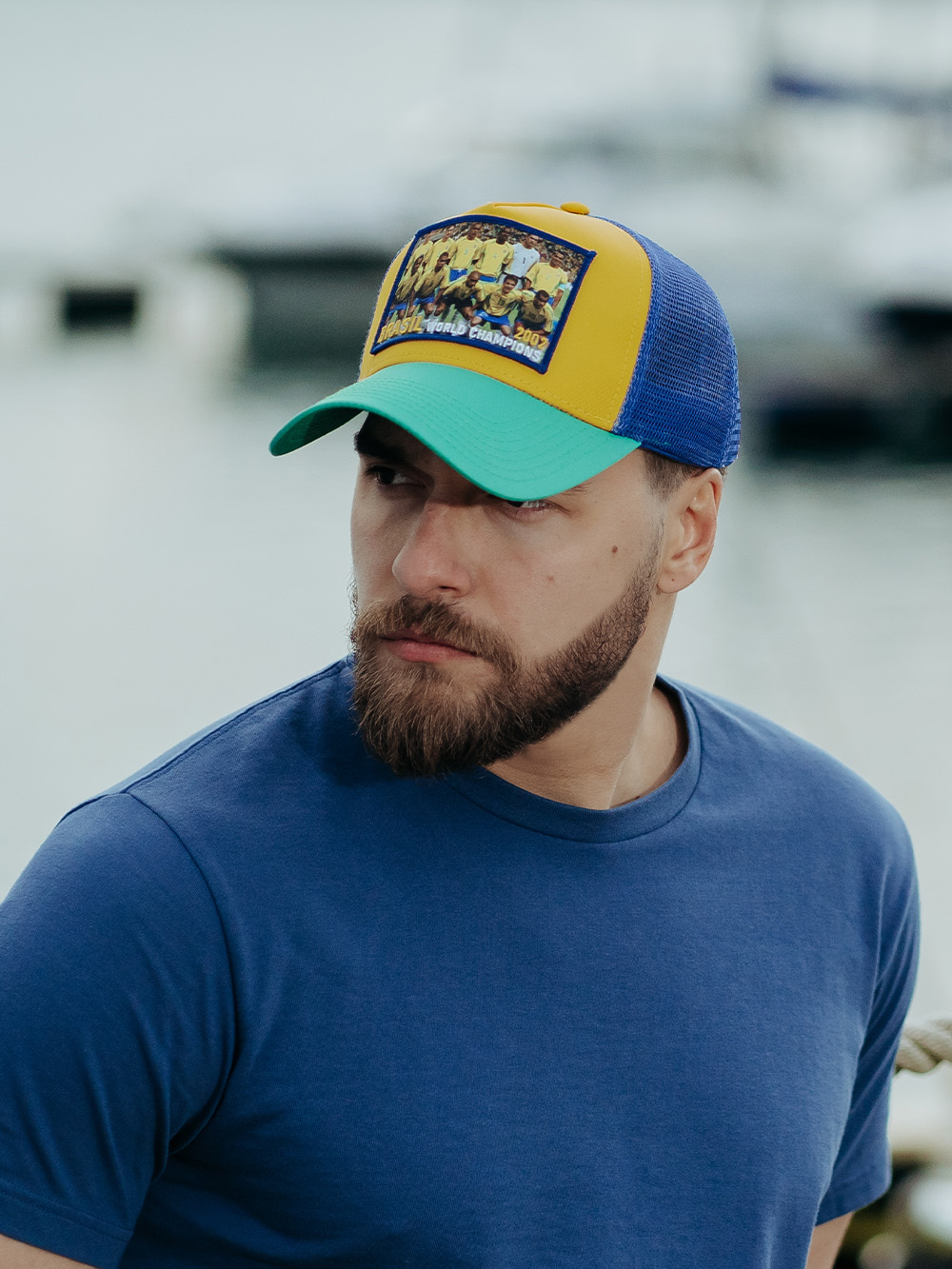 Фото Бейсболка VF BRASIL желтый/зеленый/синий р.55-58 207356 со склада магазина Спортев