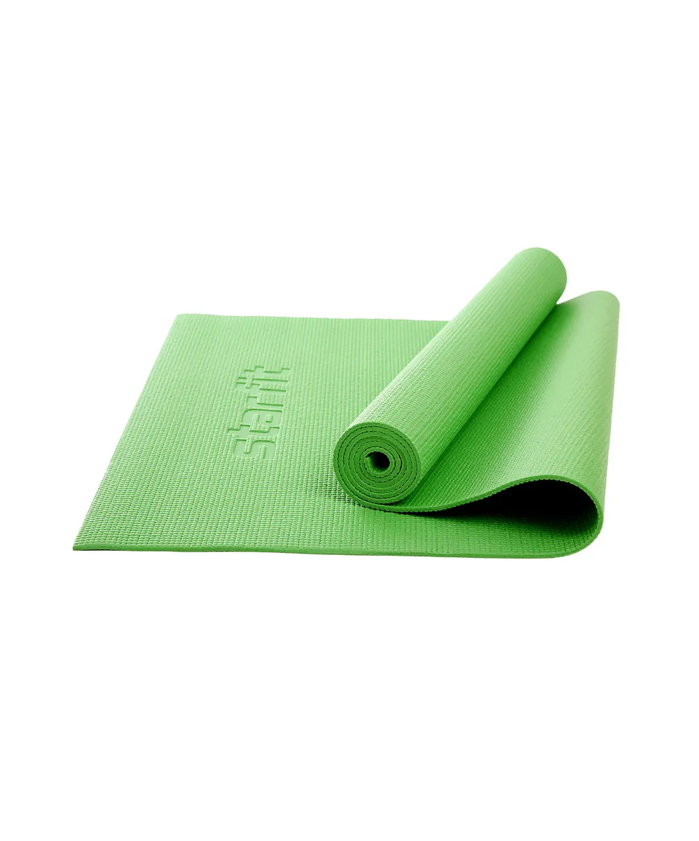 Фото Коврик для йоги 173x61x0,5 см StarFit FM-101 PVC зеленый 18901 со склада магазина СпортЕВ