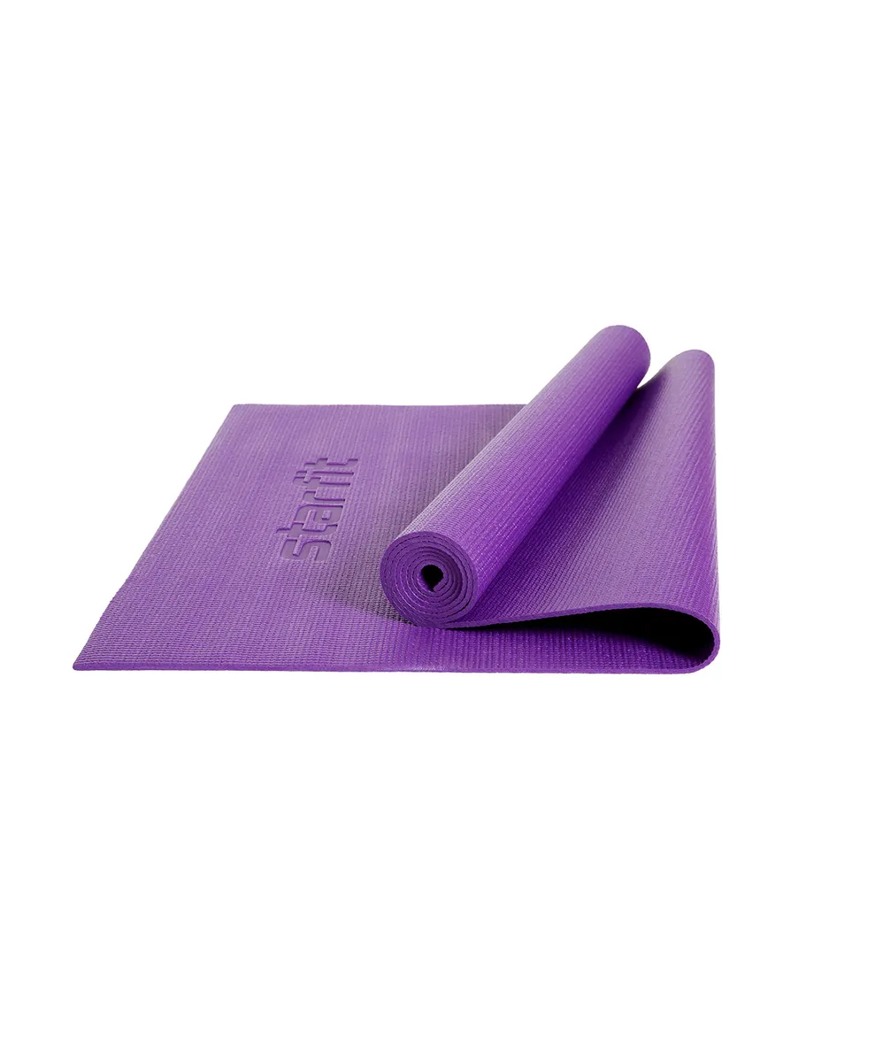 Фото Коврик для йоги 173x61x0,4 см StarFit FM-101 PVC фиолетовый 18899 со склада магазина СпортЕВ