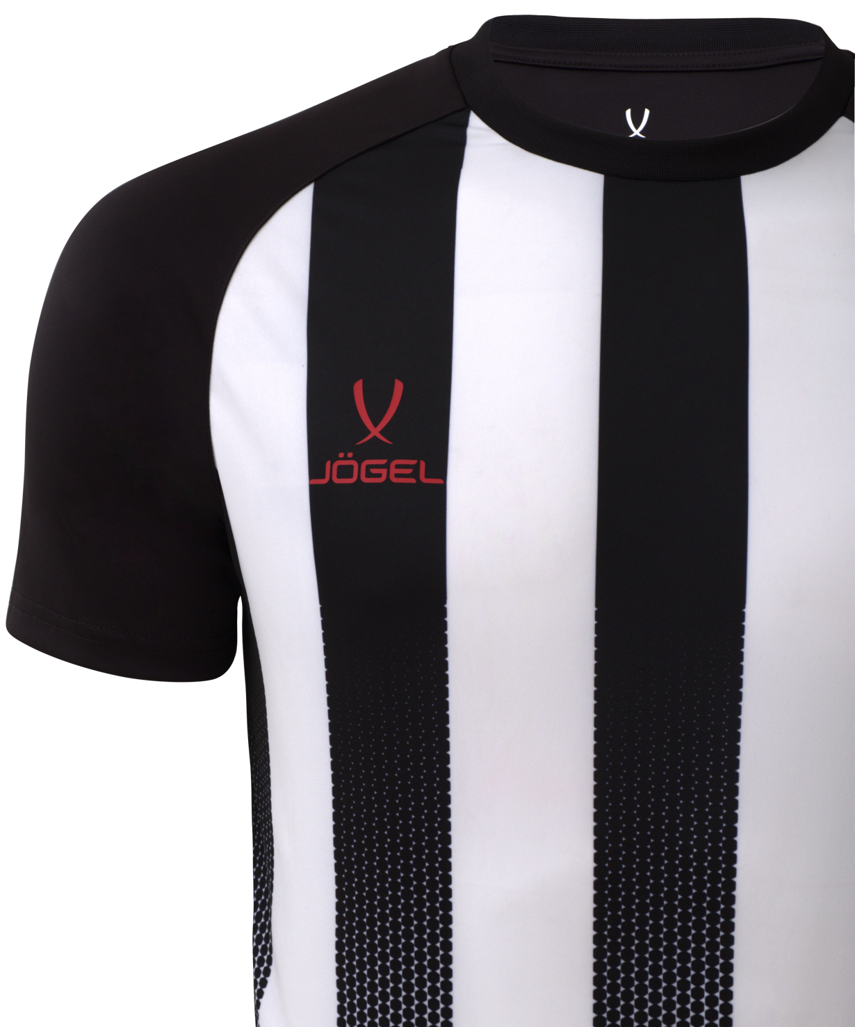Фото Футболка игровая JOGEL CAMP Striped Jersey, белый/черный, детский со склада магазина Спортев