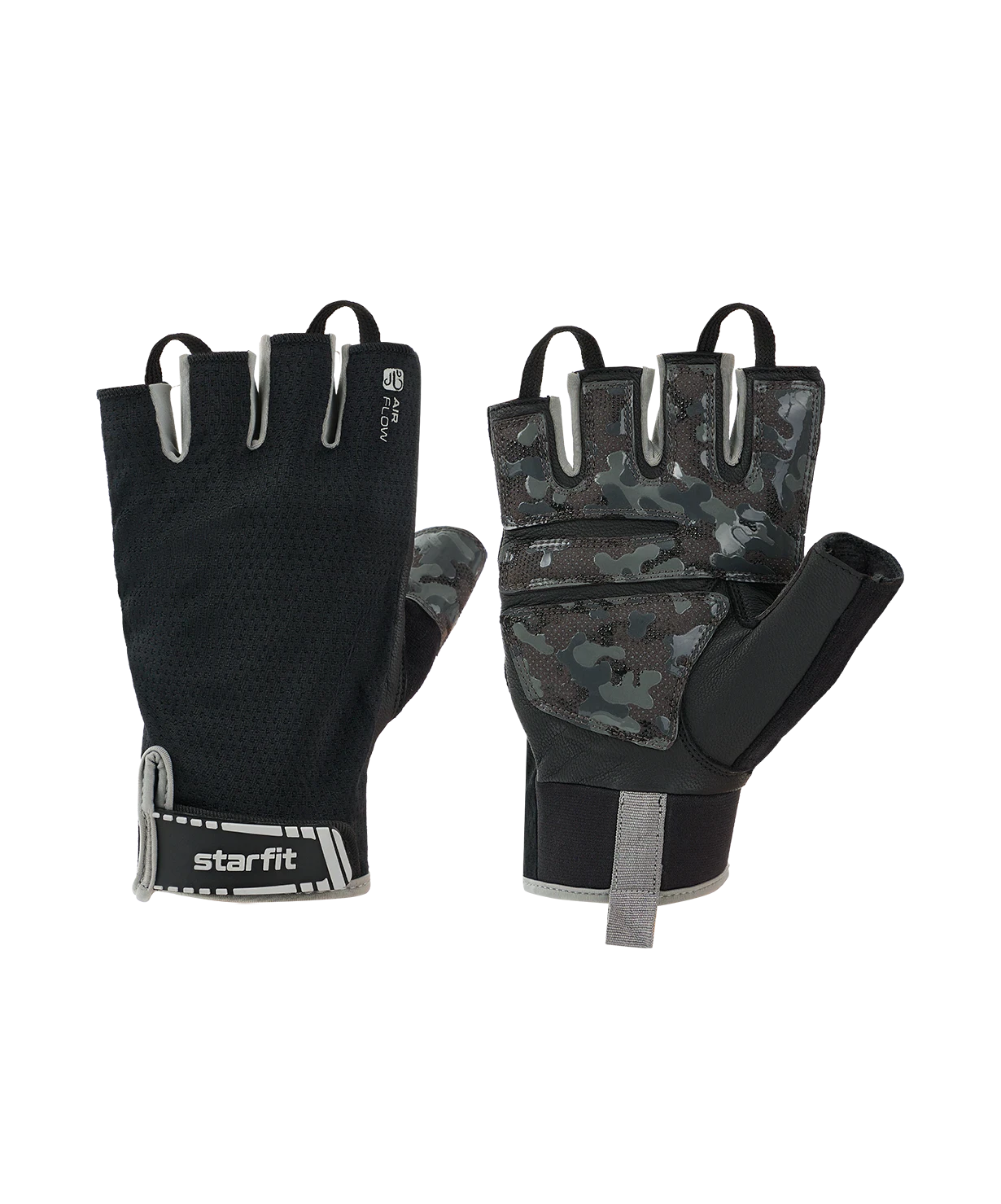 Фото Перчатки StarFit WG-203 черно-серые 4448 со склада магазина Спортев