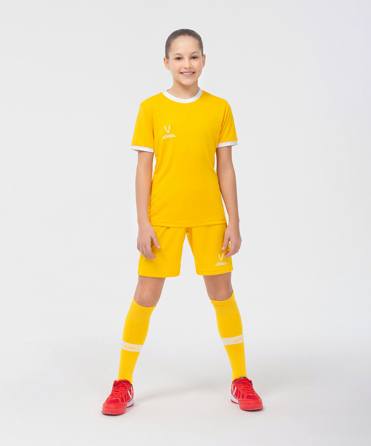 Фото Шорты игровые JOGEL CAMP Classic Shorts, желтый/белый, детский со склада магазина Спортев