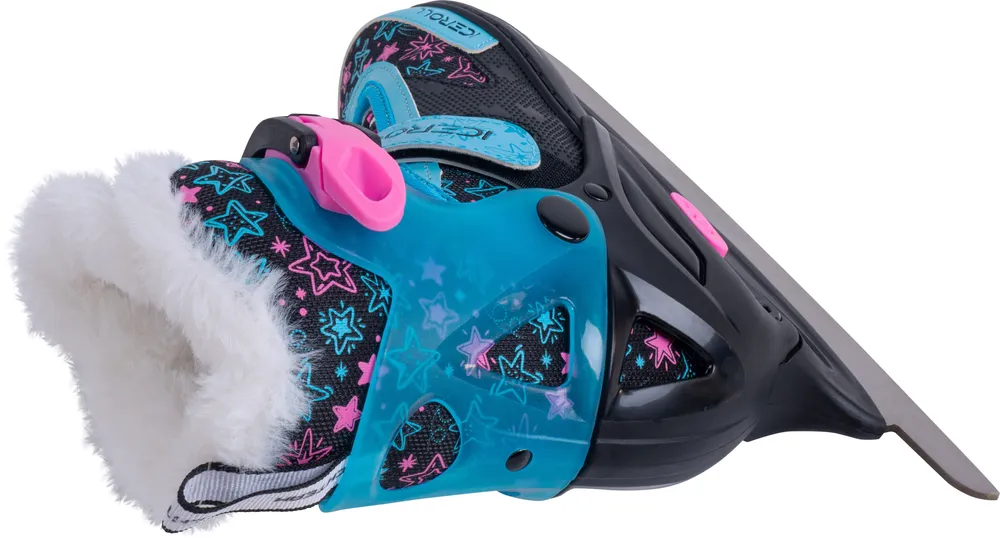 Фото Коньки раздвижные TechTeam Iceroll черный/голубой со склада магазина Спортев