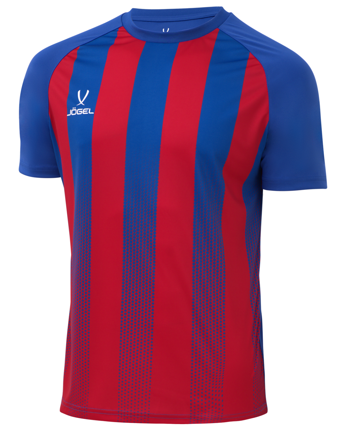 Фото Футболка игровая JOGEL CAMP Striped Jersey, красный/синий со склада магазина Спортев