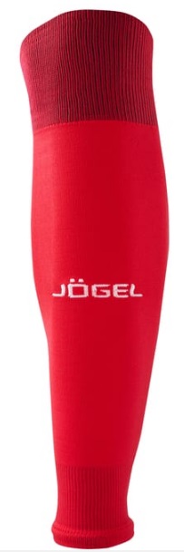 Фото Гетры футбольные Jogel CAMP BASIC SLEEVE SOCKS без носка красный/белый JC1GA0223.R2 со склада магазина Спортев