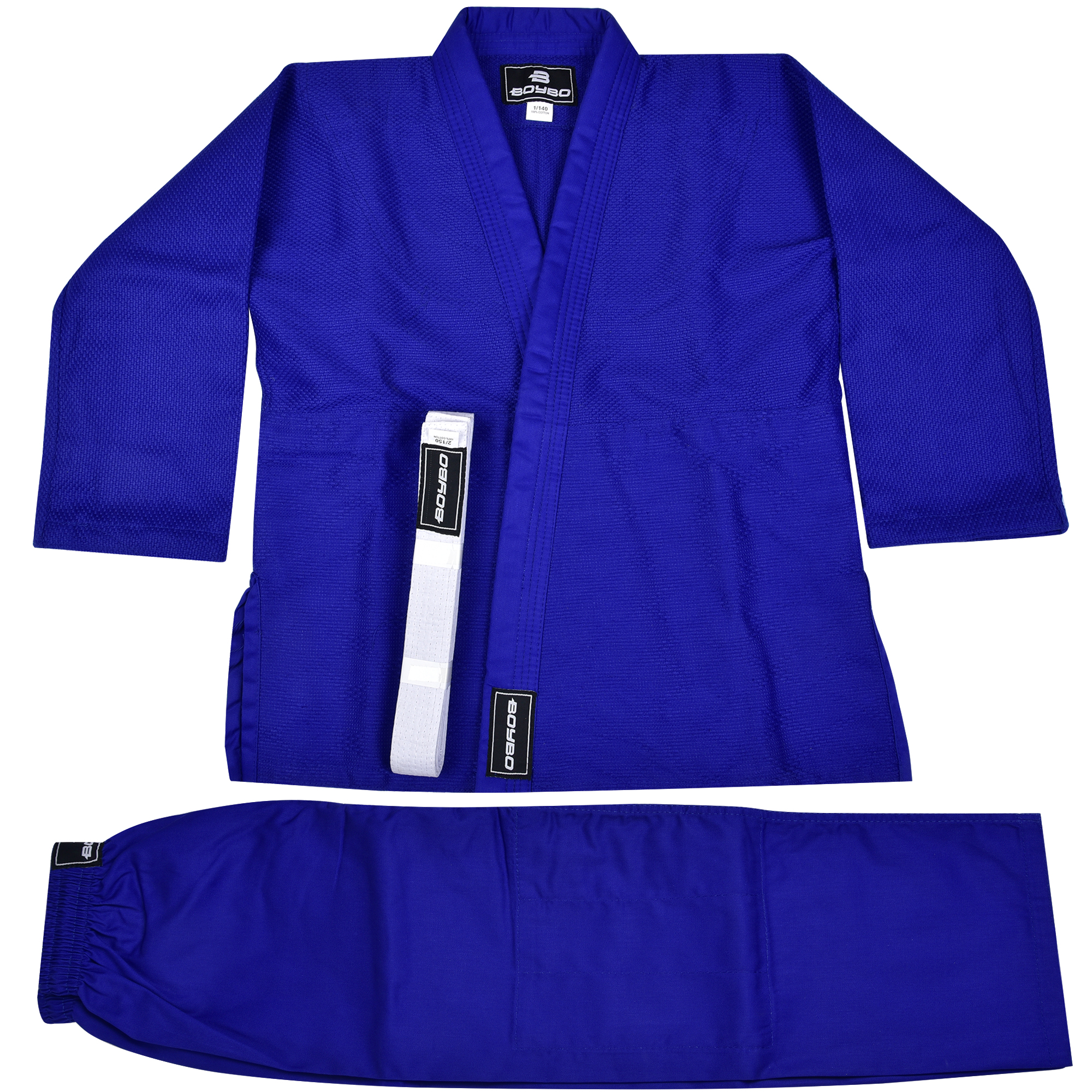 Фото Кимоно дзюдо BoyBo синее BK425 со склада магазина Спортев
