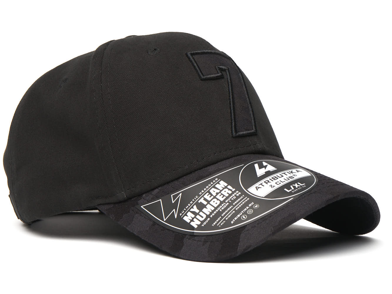 Фото Бейсболка №7 черная р.55-58 20689 со склада магазина Спортев