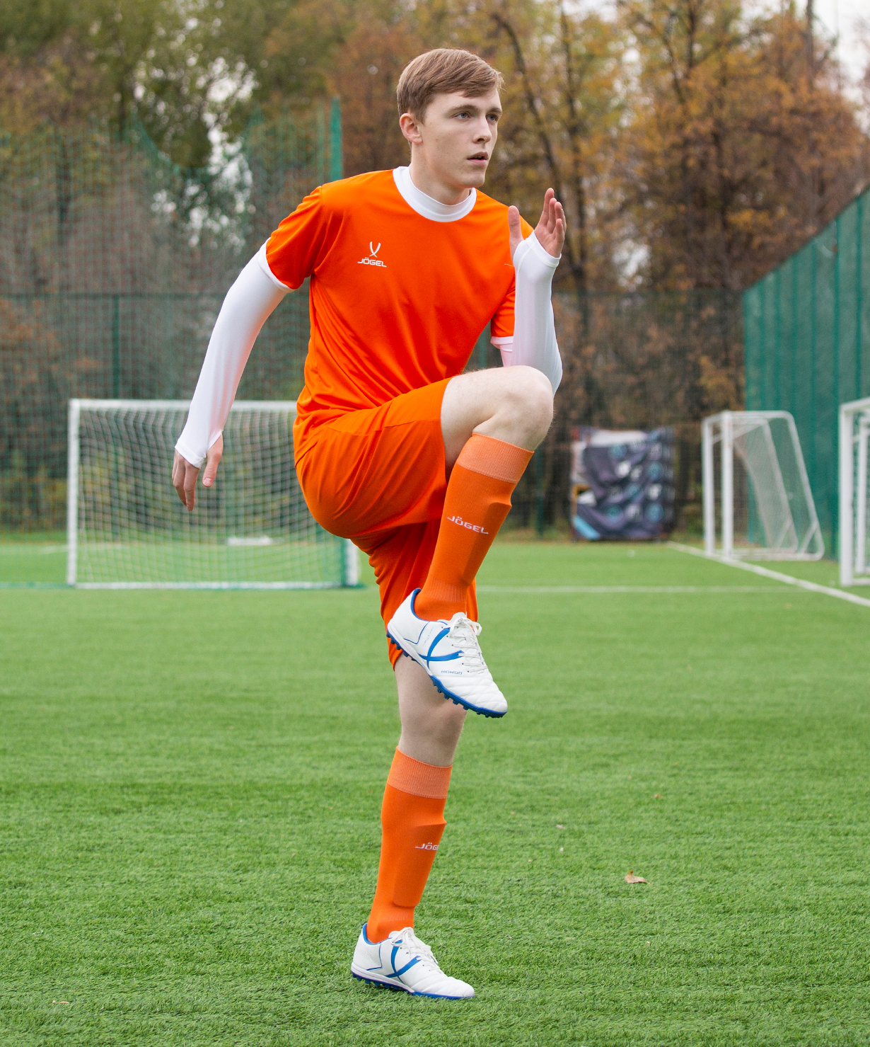 Фото Футболка футбольная JOGEL CAMP Origin, оранжевый/белый со склада магазина Спортев