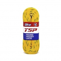 Шнурки хоккейные 305 см с пропиткой TSP Hockey Laces Waxed yellow 2158