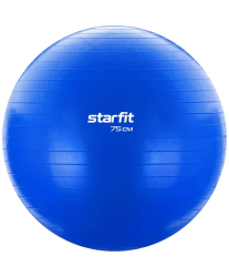 Фитбол 75 см StarFit GB-104 1200 гр без насоса антивзрыв темно-синий 18968