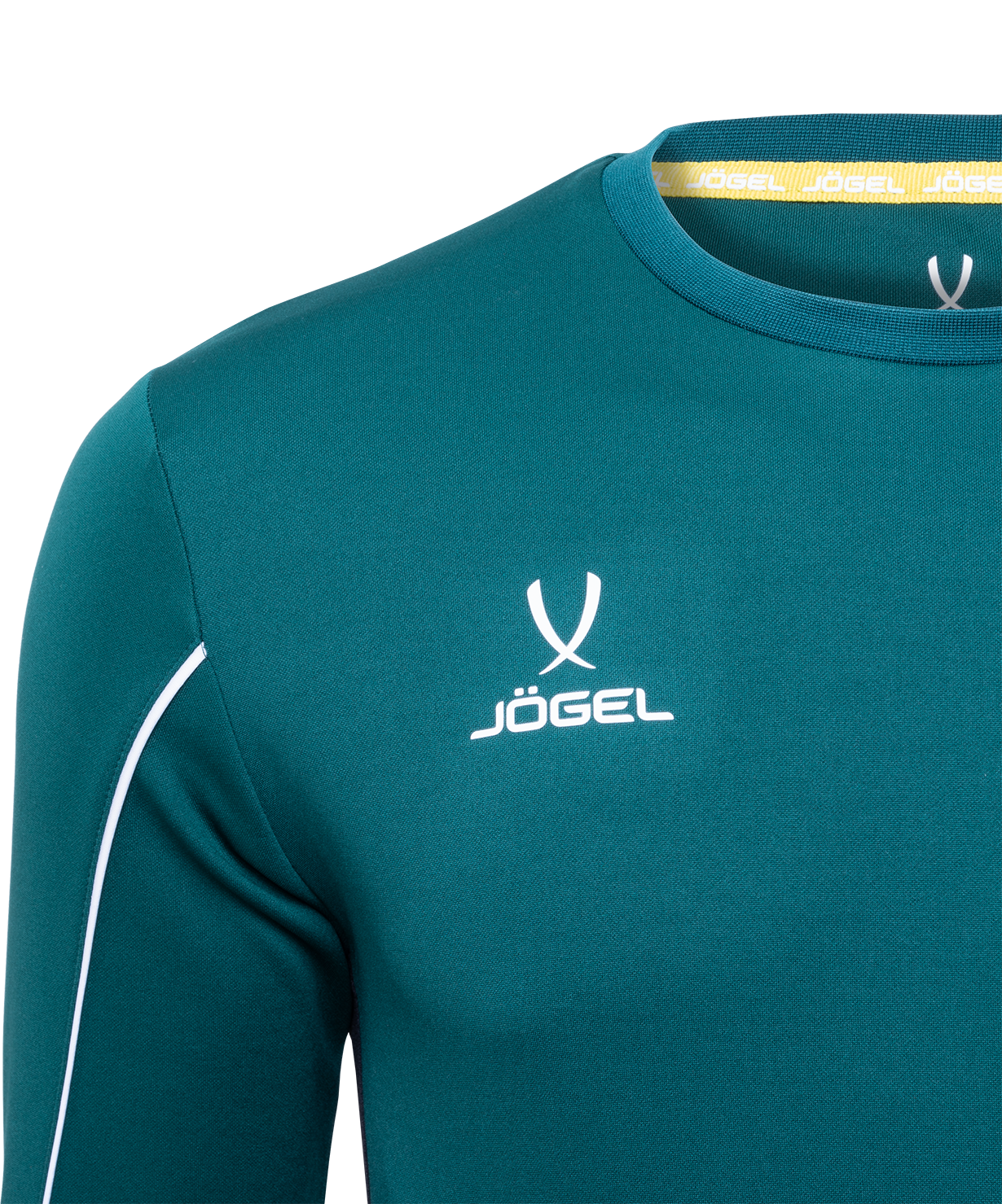 Фото Футболка вратарская JOGEL CAMP GK Padded LS, зеленый/черный/белый, детский со склада магазина Спортев