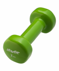 Гантель виниловая 2 кг StartFit DB-101 зеленая 7043
