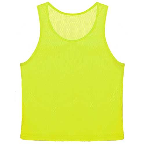 Фото Манишка односторонняя сетчатая Light взрослая лимон МВЛ-Л со склада магазина Спортев