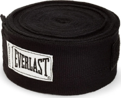 Бинты боксерские 2.5 м хлопок/полиэстер Everlast черные 4465BK