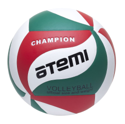 Мяч волейбольный Atemi Champion синт кожа, PU Soft зел/бел/красн 111534 Мяч волейбольный Atemi Champion синт кожа, PU Soft зел/бел/красн 111534