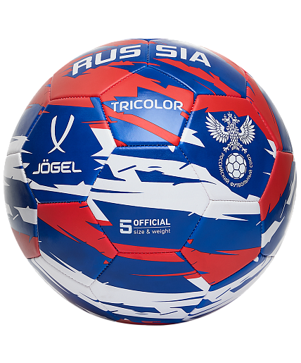 Мяч футбольный Jogel Russia Tricolor №5 3931 Фото Мяч футбольный Jogel Russia Tricolor №5 3931 со склада магазина Спортев