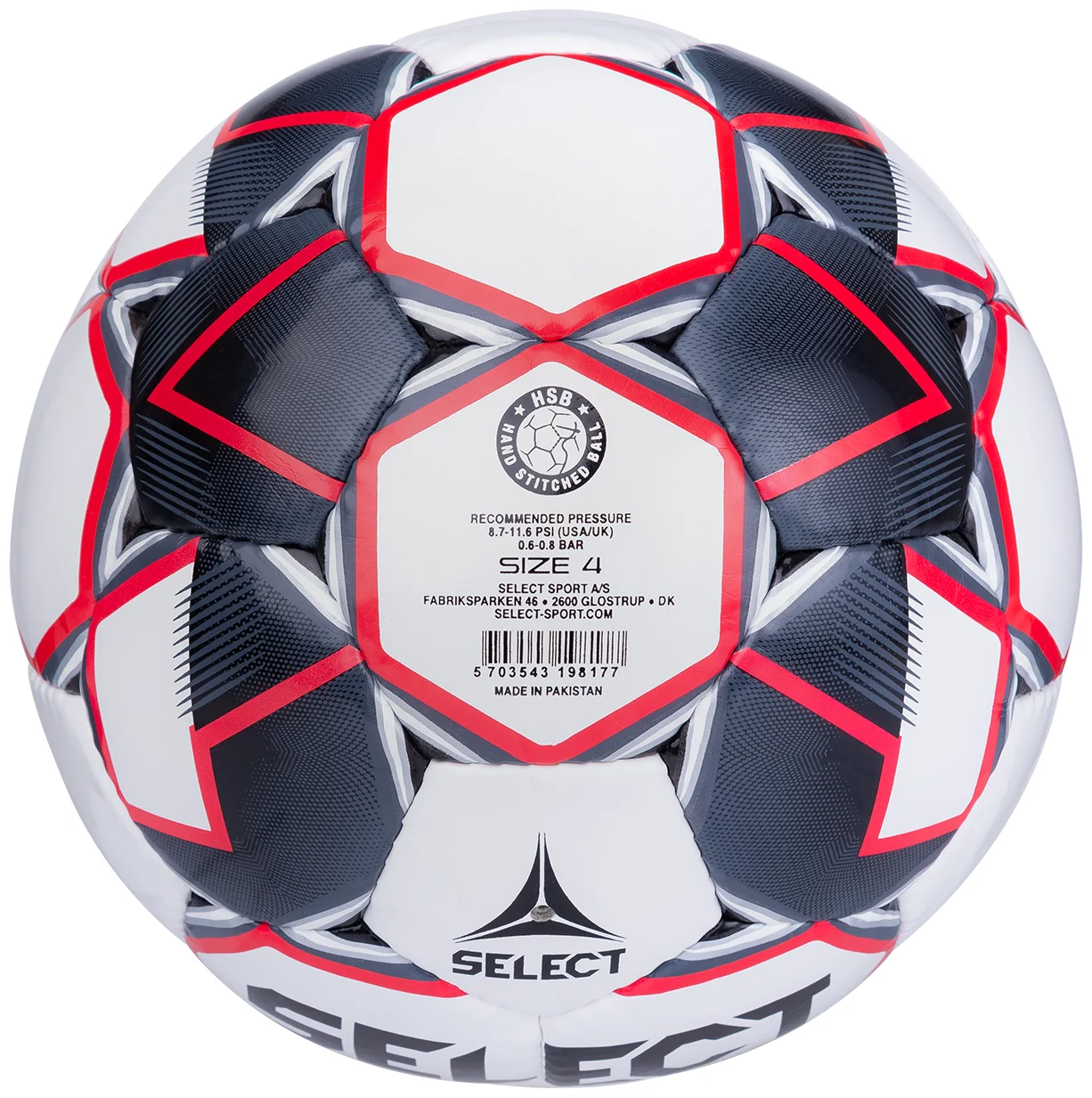 Фото Мяч футбольный Select Contra FIFA №4 белый/т.синий/красный со склада магазина СпортЕВ
