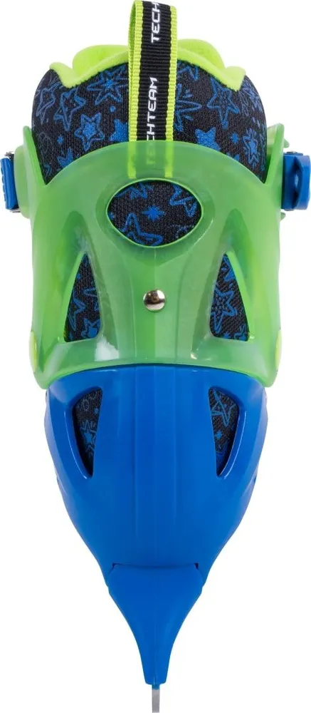 Фото Коньки раздвижные TechTeam Iceroll синий/зеленый со склада магазина Спортев