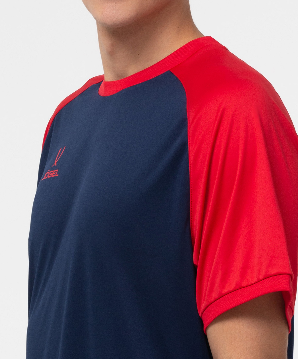 Фото Футболка игровая JOGEL CAMP Reglan Jersey, темно-синий/красный со склада магазина Спортев