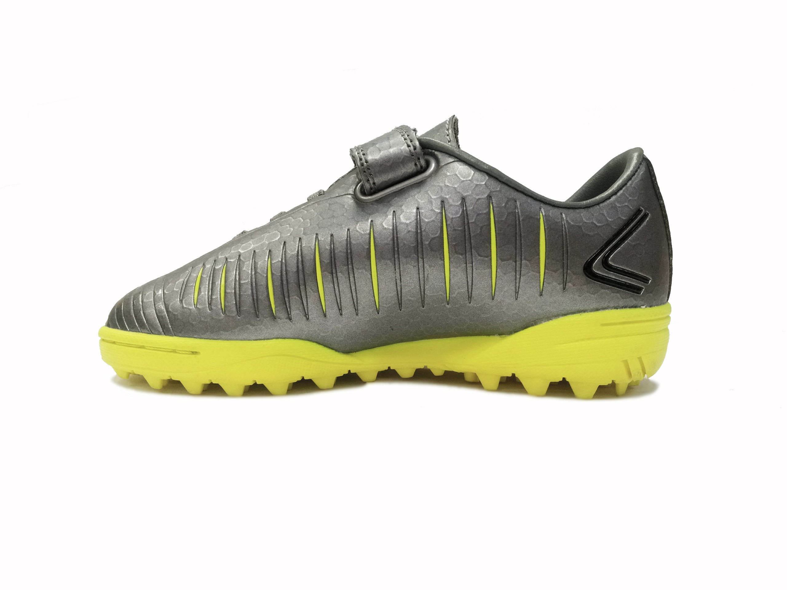 Фото Бутсы Acero Poder 7 Youth 1 velcro + rubber lace silver/n.yellow со склада магазина Спортев