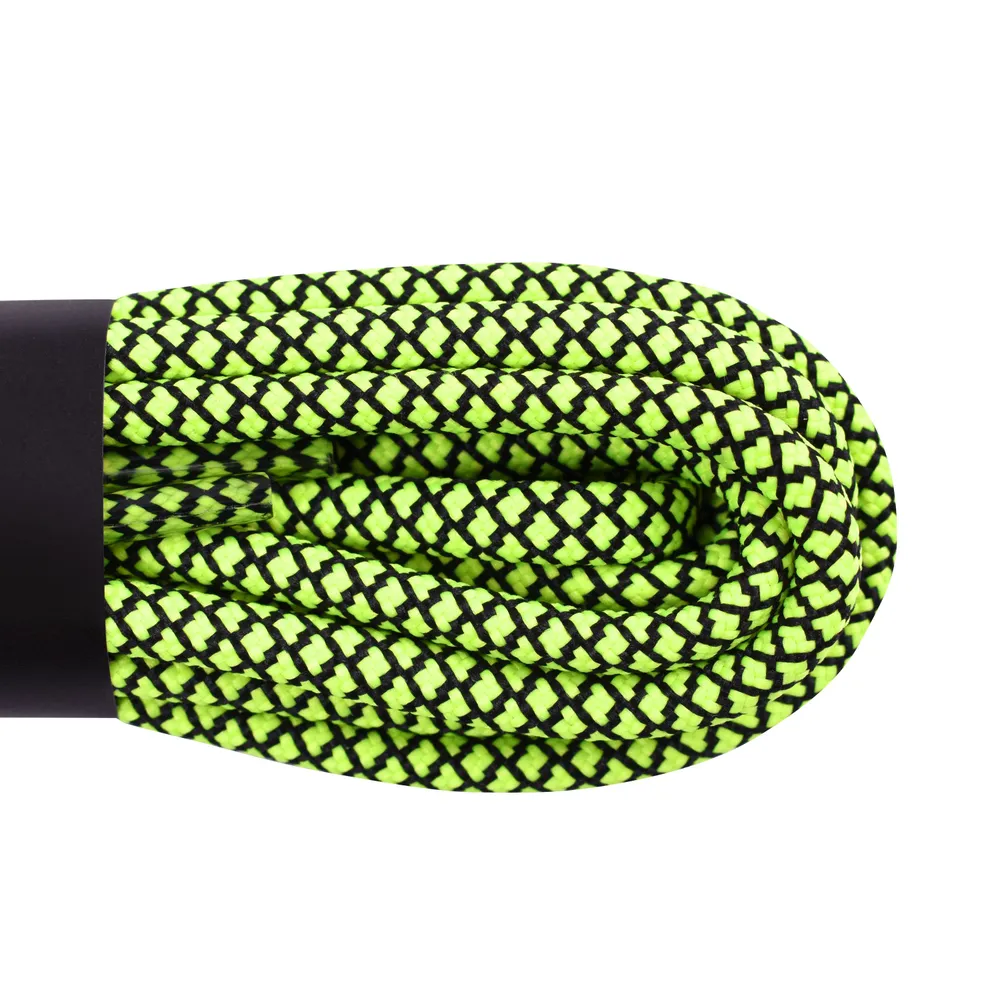 Фото Шнурки Cord 200 см черный+зеленый неон со склада магазина СпортЕВ