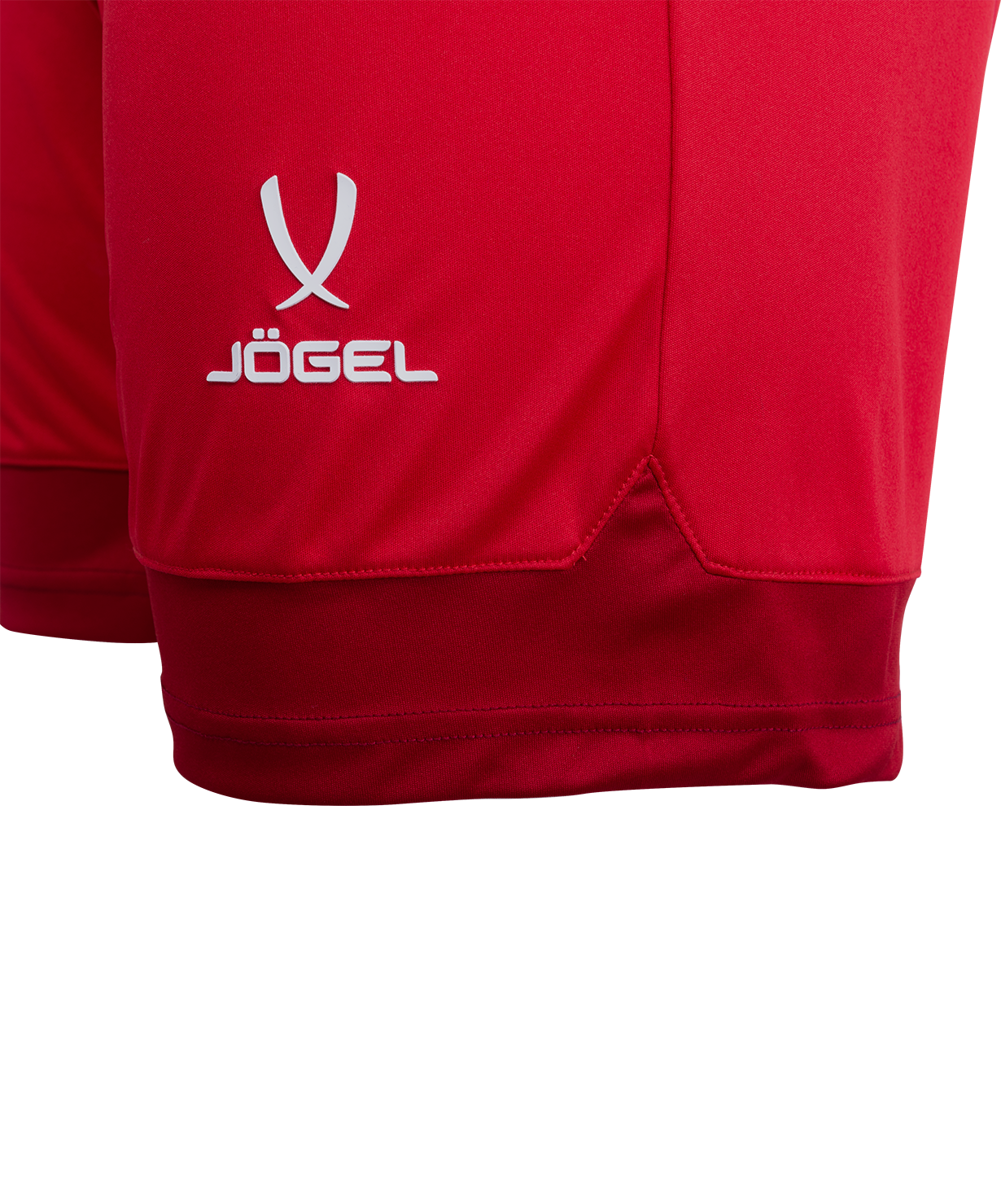 Фото Шорты игровые JOGEL DIVISION PerFormDRY Union Shorts, красный/темно-красный/белый со склада магазина Спортев
